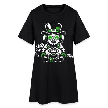 Irlandais : j’étais joueur de la Saint-Patrick - Robe T-shirt Femme - noir - Devant