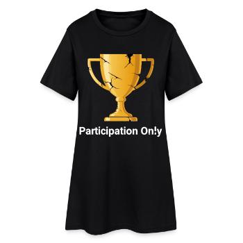 Teilnehmer Pokal - Frauen T-Shirt-Kleid - Schwarz - Vorne