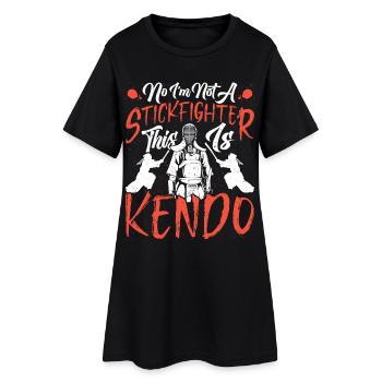 Instructeur de kendo Sinobi Sticks Swordsman de kendo. - Robe T-shirt Femme - noir - Devant