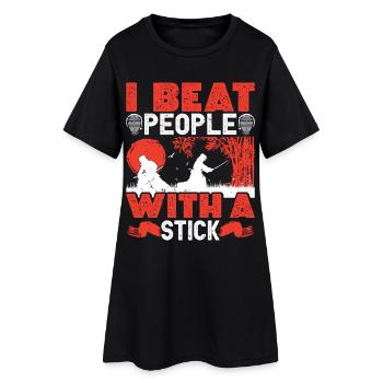  Kenjutsu Ninja Sinobi Swordsman Samurai Martial - Women’s T-Shirt Dress - black - Front