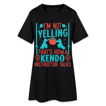 Kendo-Ausbilderschule Japanische Kampfkünste - Frauen T-Shirt-Kleid - Schwarz - Vorne