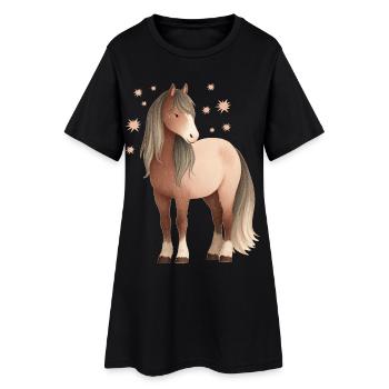 Étoiles de cheval - Robe T-shirt Femme - noir - Devant