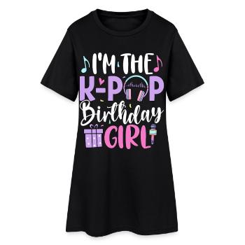 Je suis la fille d’anniversaire de K Pop - Robe T-shirt Femme - noir - Devant