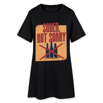 Anti-alcoholic abstinent - Women’s T-Shirt Dress - black - Front