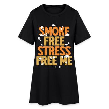 Non-smoker Ex Smoker - Women’s T-Shirt Dress - black - Front