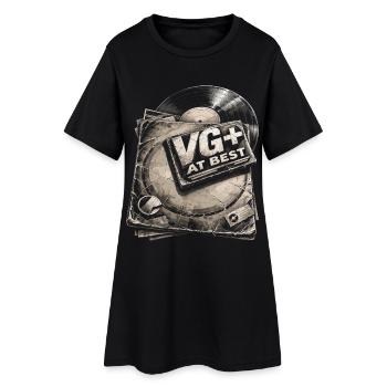 Vinyl Collectors Record Collectors Vinyl Records VG+ - Women’s T-Shirt Dress - black - Front