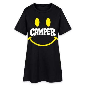 Campersmile - Robe T-shirt Femme - noir - Devant