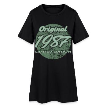 39e anniversaire Homme Épouse 4 ans 1987 Cadeau - Robe T-shirt Femme - noir - Devant