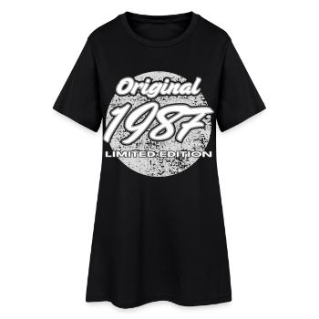 39e anniversaire Homme Épouse 4 ans 1987 Cadeau - Robe T-shirt Femme - noir - Devant