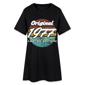 49e anniversaire Homme Épouse 4 ans 1977 Cadeau - Robe T-shirt Femme - noir - Devant