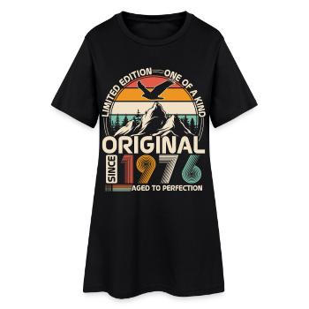 1976 Original Vintage Birthday Gift - Women’s T-Shirt Dress - black - Front
