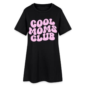 Club des mamans cool - Cadeau de maman pour la fête des mères - Robe T-shirt Femme - noir - Devant