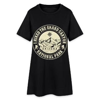 J’ai fait de la randonnée dans le parc national du Grand Canyon - Robe T-shirt Femme - noir - Devant