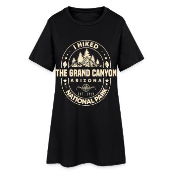J’ai fait de la randonnée dans le parc national du Grand Canyon, randonneur - Robe T-shirt Femme - noir - Devant