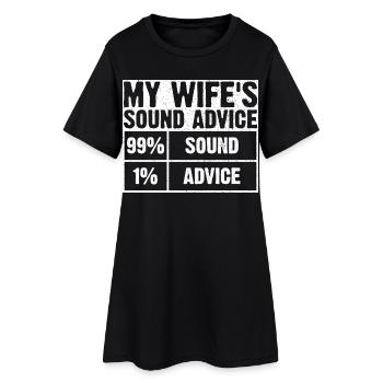 Le t-shirt graphique Sound Advice de ma femme - Robe T-shirt Femme - noir - Devant