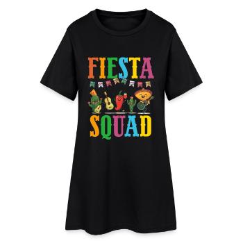 Fierté du Mexique & Maison Drapeau du Mexique - Robe T-shirt Femme - noir - Devant