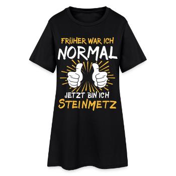 Steinmetz Spruch - Frauen T-Shirt-Kleid - Schwarz - Vorne