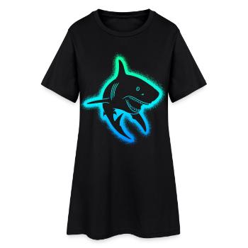 Requins Requins Hommes Garçons Enfants Requin - Robe T-shirt Femme - noir - Devant
