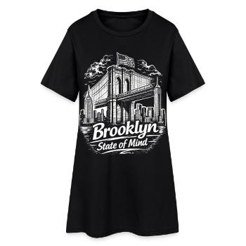 Brooklyn State of Mind Bridge New York NYC - Robe T-shirt Femme - noir - Devant