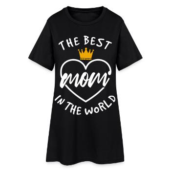 Die beste Mutter der Welt - Frauen T-Shirt-Kleid - Schwarz - Vorne