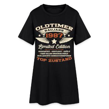 39. Geburtstag Geschenk Mann Oldtimer Baujahr 1987 - Frauen T-Shirt-Kleid - Schwarz - Vorne