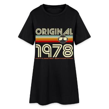 Original 1978 Retro Helmet - Women’s T-Shirt Dress - black - Front