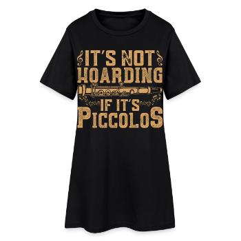 Instrument d’orchestre de fanfare de percussion piccolo - Robe T-shirt Femme - noir - Devant