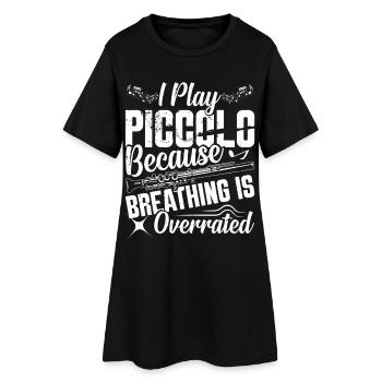 Musicien de Piccolo Respiration de l’Orchestre - Robe T-shirt Femme - noir - Devant