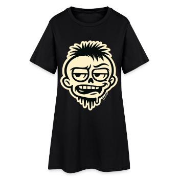 Skull Graffiti - Women’s T-Shirt Dress - black - Front