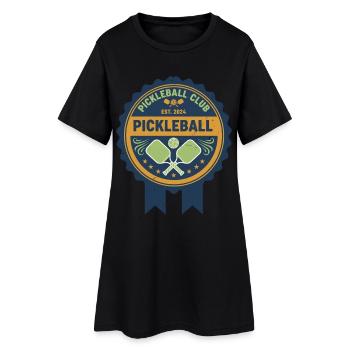 Pickleball Club Fondé en 2024 Joueur Humoristique Pickleball - Robe T-shirt Femme - noir - Devant