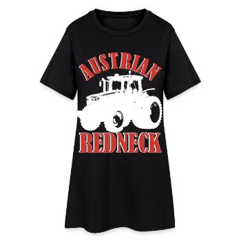 Autrichien Redneck – style alpin avec tracteur et bière - Robe T-shirt Femme - noir - Devant