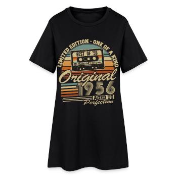 Original 1956 Vintage Vintage Birthday Retro - Women’s T-Shirt Dress - black - Front
