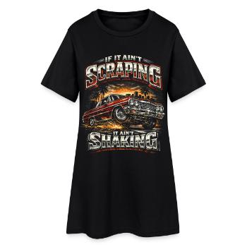 Lowrider Auto Si ça ne gratte pas, ça ne tremble pas - Robe T-shirt Femme - noir - Devant
