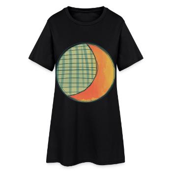 Lune, Soleil, équinoxe, Occulte, bénédictions de Pâques, - Robe T-shirt Femme - noir - Devant