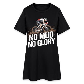 No Mud No Glory – Gravel Bike Fahrrad - Robe T-shirt Femme - noir - Devant
