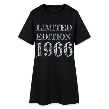 1966 60e année de naissance - Robe T-shirt Femme - noir - Devant