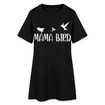 T-shirt Mama Bird – Cadeau pour les mamans - Robe T-shirt Femme - noir - Devant