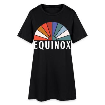 Équinoxe Joyeuses Pâques Ostara Eostre - Robe T-shirt Femme - noir - Devant