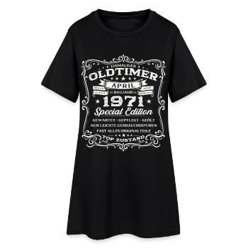 55. Geburtstag Geschenk Mann Oldtimer April 1971 - Frauen T-Shirt-Kleid - Schwarz - Vorne