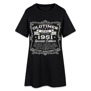 75. Geburtstag Geschenk Mann Oldtimer April 1951 - Frauen T-Shirt-Kleid - Schwarz - Vorne