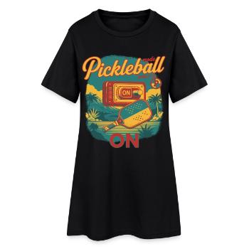 Mode Pickleball sur Funny Player Adore le pickleball - Robe T-shirt Femme - noir - Devant
