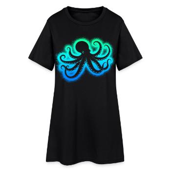 Poulpe Poulpe Garçons Hommes Poulpe - Robe T-shirt Femme - noir - Devant