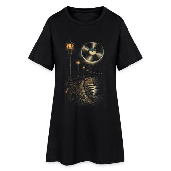 Vinyl Collector Record Collector Vinyl Records - Women’s T-Shirt Dress - black - Front