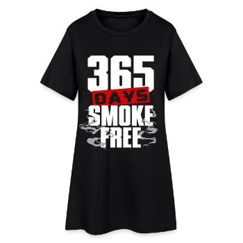 Ancien fumeur non-fumeur 365 jours sans fumer - Robe T-shirt Femme - noir - Devant