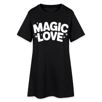 Lettres d’amour magiques - Robe T-shirt Femme - noir - Devant