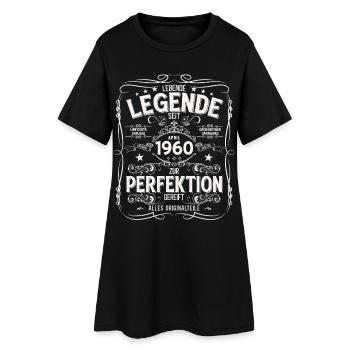 66e cadeau d’anniversaire Légende du mari avril 1960 - Robe T-shirt Femme - noir - Devant