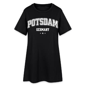 Potsdam Deutschland Souvenir für Männer und Frauen - Frauen T-Shirt-Kleid - Schwarz - Vorne