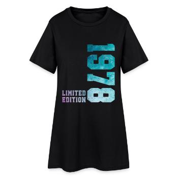 1978 Édition Limitée 48 ans anniversaire - Robe T-shirt Femme - noir - Devant
