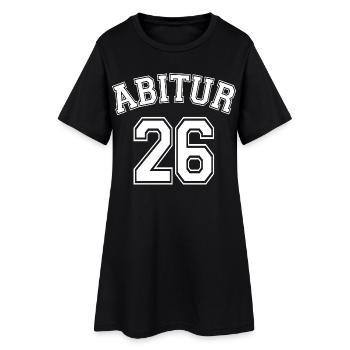 Abitur 26 | Abi Shirt | Entrez votre nom - Robe T-shirt Femme - noir - Devant