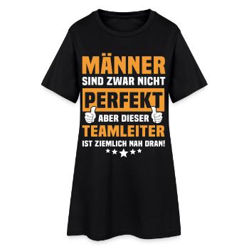 Lustige Teamleiter Sprüche - Frauen T-Shirt-Kleid - Schwarz - Vorne
